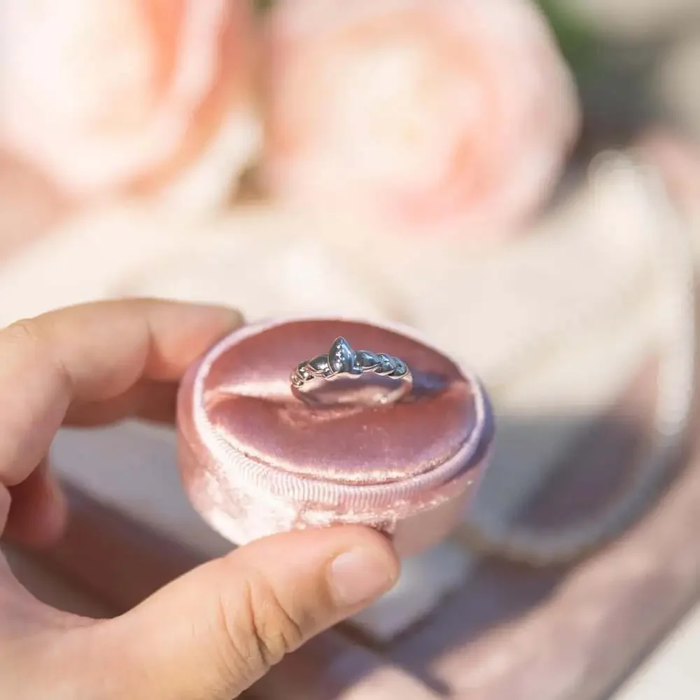 Frieren,Premium Frieren Mirrored Lotus Ring,Dainty Anime Lotus Engagement Ring,F